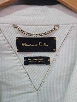 Chaqueta Blazer Piqué Massimo Dutti Mujer