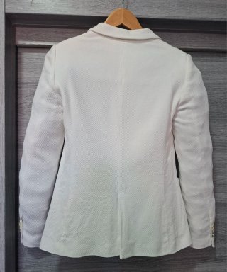 Chaqueta Blazer Piqué Massimo Dutti Mujer