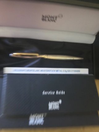 Bolígrafo Montblanc Meisterstuck Metal Ag 925