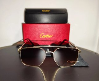 Gafas de Sol Cartier Doradas Marrones