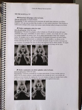 Dosieres de Masaje Facial japonés