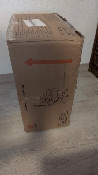 Silla Ejecutiva Ergonómica Beige Cuero Sintético