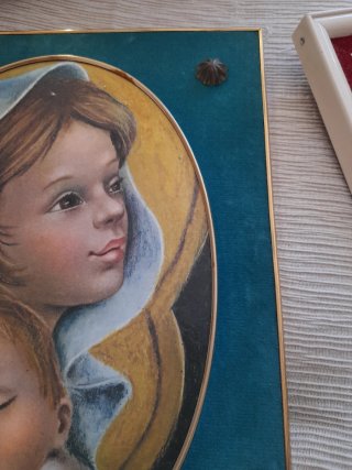 Cuadro religioso Virgen y Niño