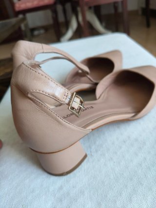 Zapatos de piel Gloria Ortiz beige/nude mujer