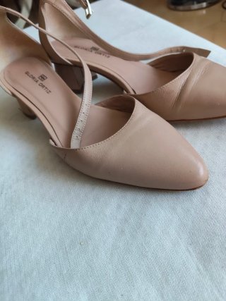 Zapatos de piel Gloria Ortiz beige/nude mujer