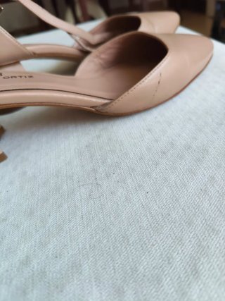 Zapatos de piel Gloria Ortiz beige/nude mujer