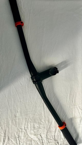 Manillar y potencia de bicicleta