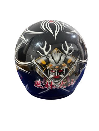 Casco de Moto SHOEI Negro Rojo Llamas