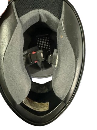 Casco de Moto SHOEI Negro Rojo Llamas