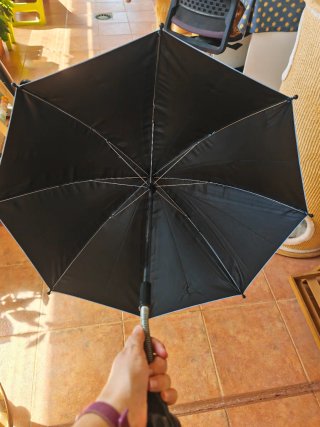 Sombrilla universal para carrito de bebé azul