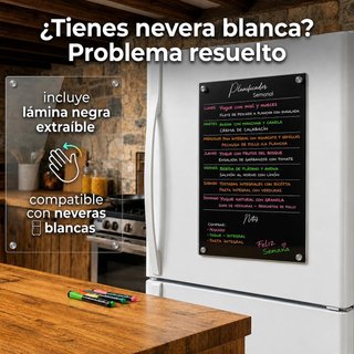 Pizarra Semanal Acrílica Transparente A3