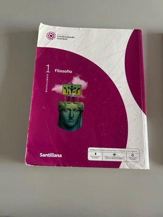 Libro Filosofía 1º Bachillerato Santillana