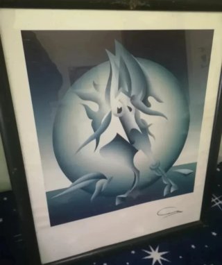 Cuadro abstracto art deco.