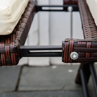 Divano in rattan 2 posti convertibile