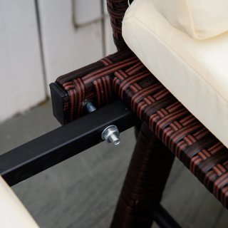 Divano in rattan 2 posti convertibile