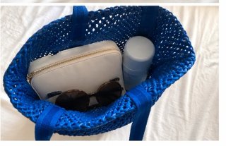 Bolso de malla azul Blissim