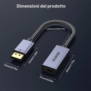 Adattatore BENFEI DisplayPort a HDMI