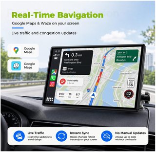 Pantalla CarPlay 9 Inalámbrica Coche