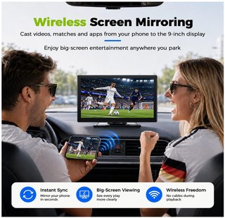 Pantalla CarPlay 9 Inalámbrica Coche