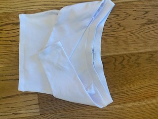 Top Zara blanco manga corta