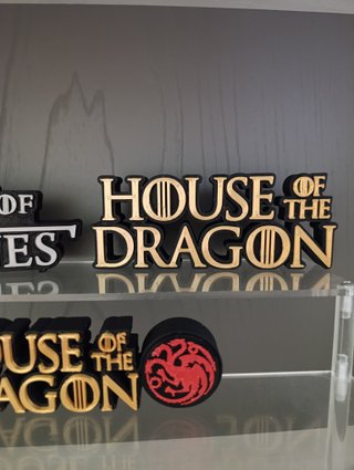 Letreros Game of Thrones o House of the Dragon