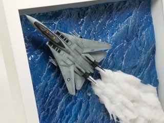 Maqueta Avión F-14 Tomcat Diorama