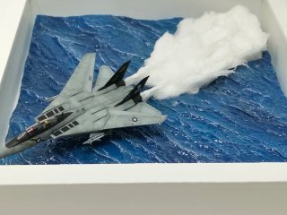 Maqueta Avión F-14 Tomcat Diorama