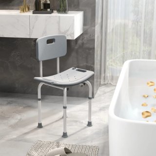 Taburete Ducha Silla Baño con Respaldo