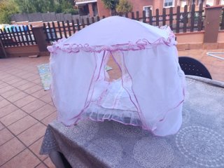 Cuna/cama para muñecas blanca