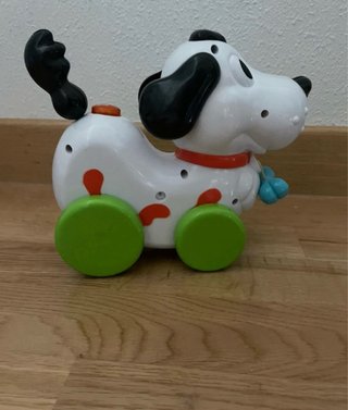 Perrito andador musical con hueso