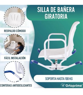 Silla Giratoria Bañera NUEVA
