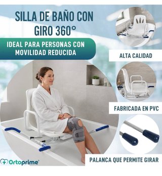 Silla Giratoria Bañera NUEVA