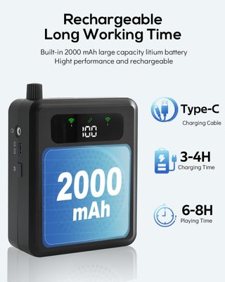 R11 Amplificador de Voz Inalámbrico con 2 Micrófon