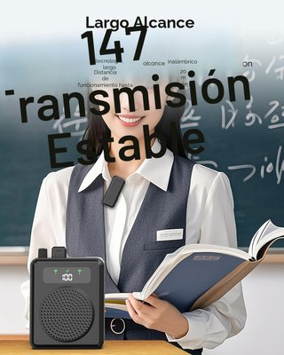 R11 Amplificador de Voz Inalámbrico con 2 Micrófon
