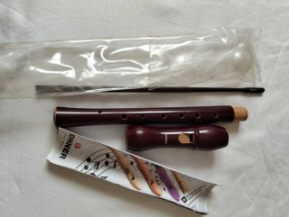 Flauta dulce Hohner madera caoba
