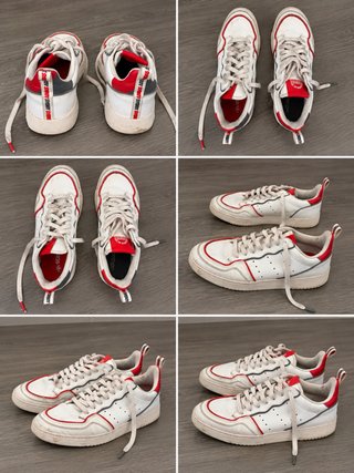 Zapatillas Adidas Blancas y Rojas