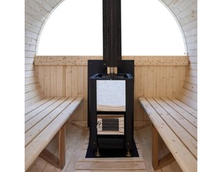 Sauna de Barril con Estufa de leña