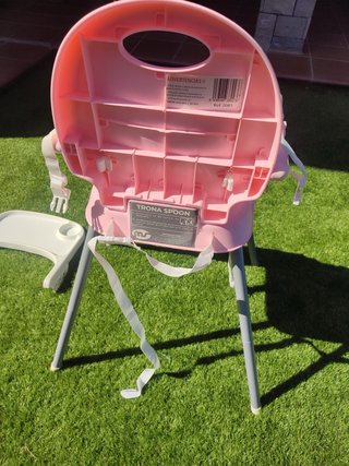 Trona portátil rosa