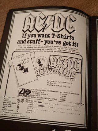 Programa Original AC/DC U.K. Tour '78