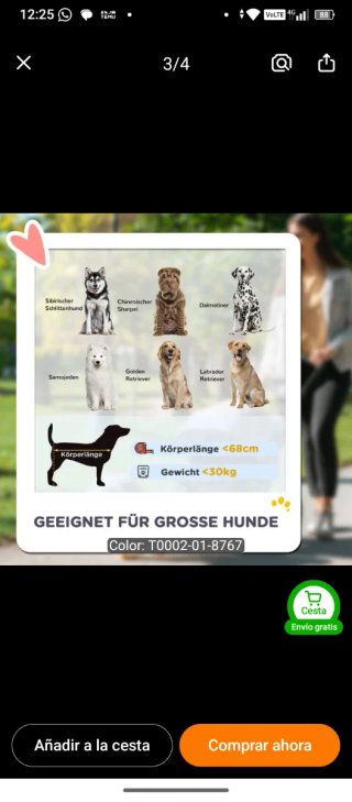 Carrito para perro grande