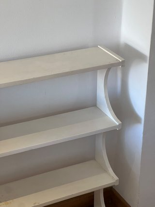 Zapatero / Estantería blanca abierta