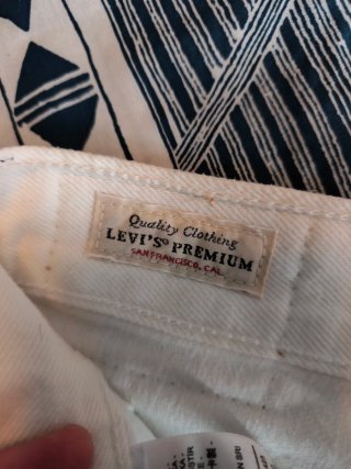 Pantalones Levi's 501 Marfil