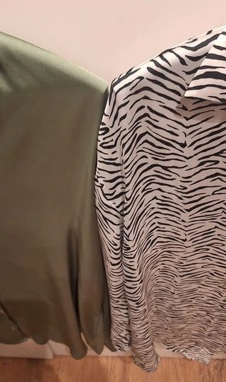 Lote 2 Camisas Zara Mujer Manga Larga