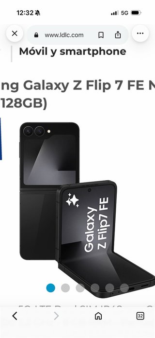 Samsung Galaxy Z Flip 7 FE 128GB Negro