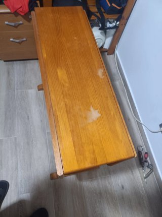Mesa de cocina pino plegable