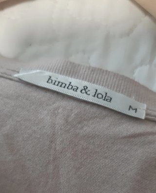 Vestido Bimba y Lola Beige Volantes