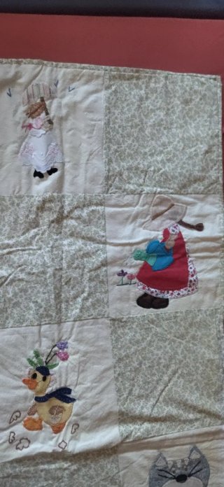 Manta, colcha cuna bebé patchwork