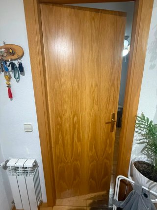 Puertas de madera interiores con cristal