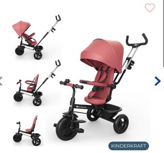 Triciclo infantil Kinderkraft rosa