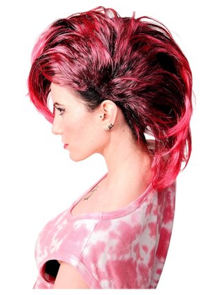 Peluca Punk, Rockera, Glam, Gótica para Halloween